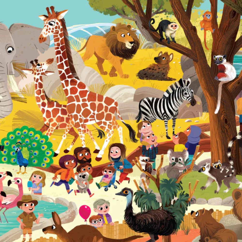 CROCODILE CREEK DAY AT THE ZOO PUZZLE 60PC