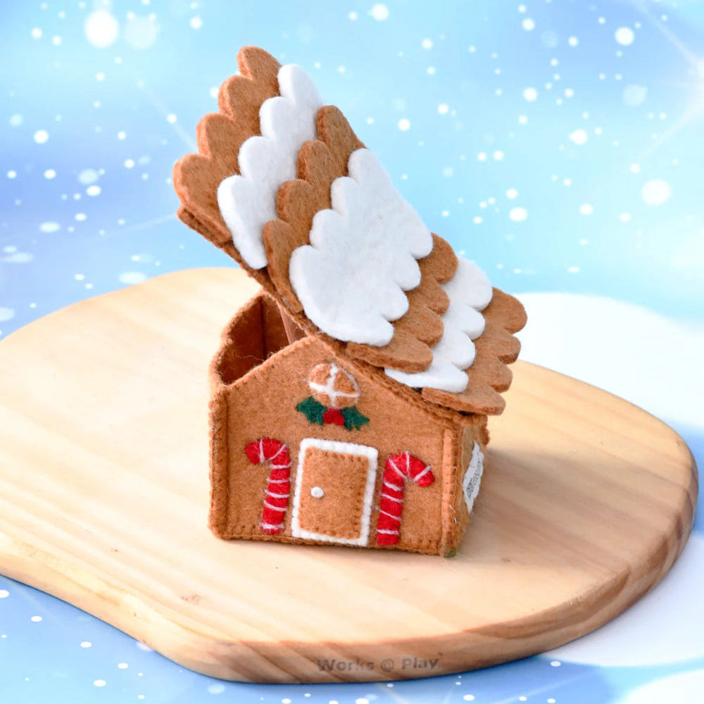 TARA TREASURES FELT GINGERBREAD HOUSE CANDY CANES