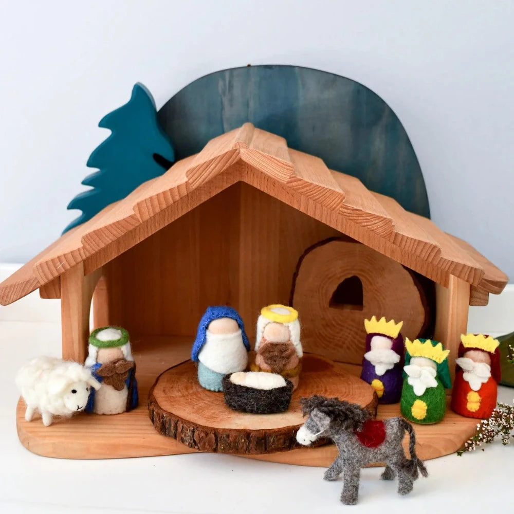 TARA TREASURES FELT NATIVITY PEG DOLLS