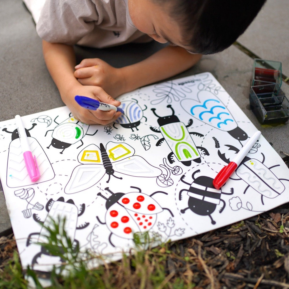 HEY DOODLE PLACEMAT BUSY BUGS