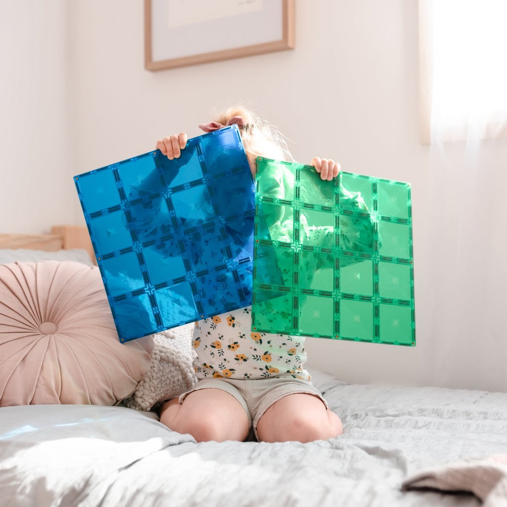 CONNETIX 2 PIECE BASE PLATE BLUE GREEN