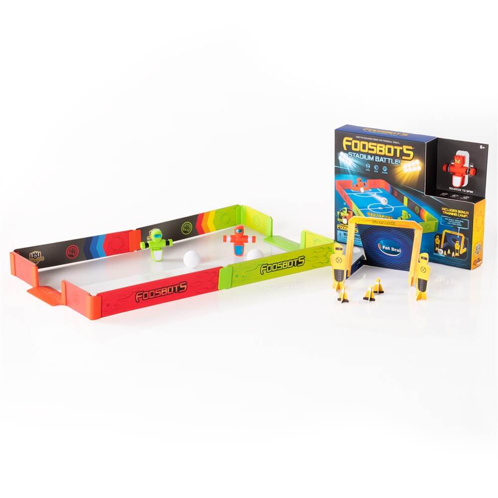 FAT BRAIN TOYS FOOSBOTS STADIUM BATTLE SET