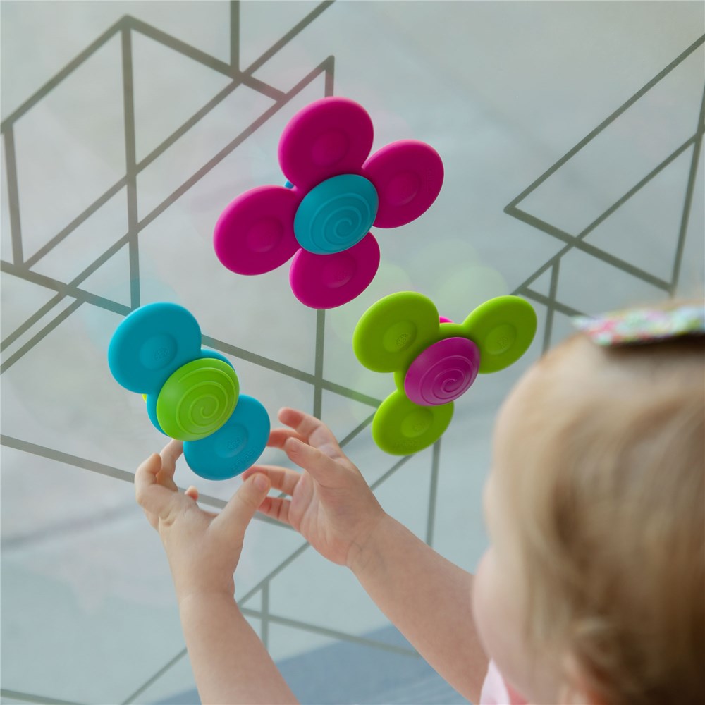 FAT BRAIN TOYS WHIRLY SQUIGZ SPINNER SET