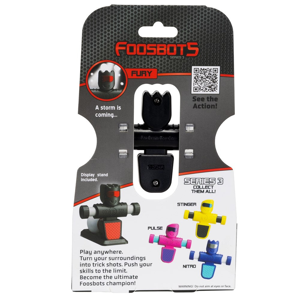 FAT BRAIN TOYS FOOSBOTS SINGLE FURY BLACK