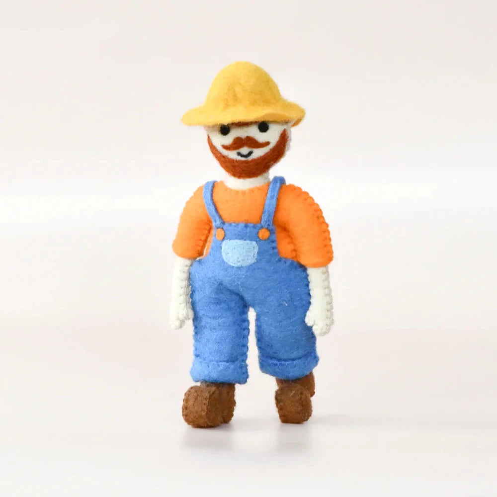 TARA TREASURES FELT OLD MACDONALD MALE FARMER TOY
