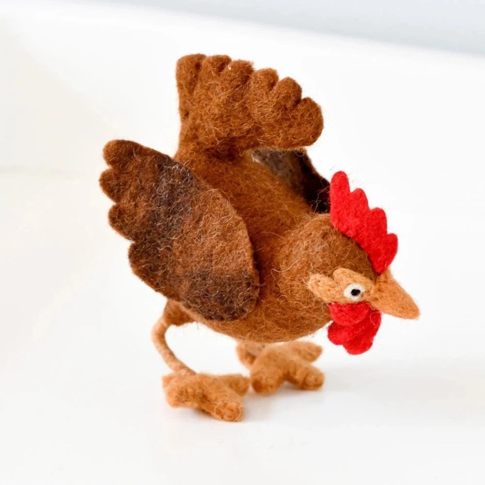TARA TREASURES FELT HEN TOY