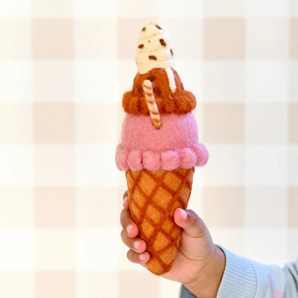 TARA TREASURES FELT NEOPOLITAN ICE CREAM