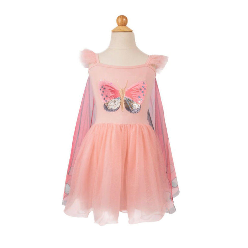 GREAT PRETENDER SECRET BUTTERFLY TWIRL DRESS WITH WINGS 5-6