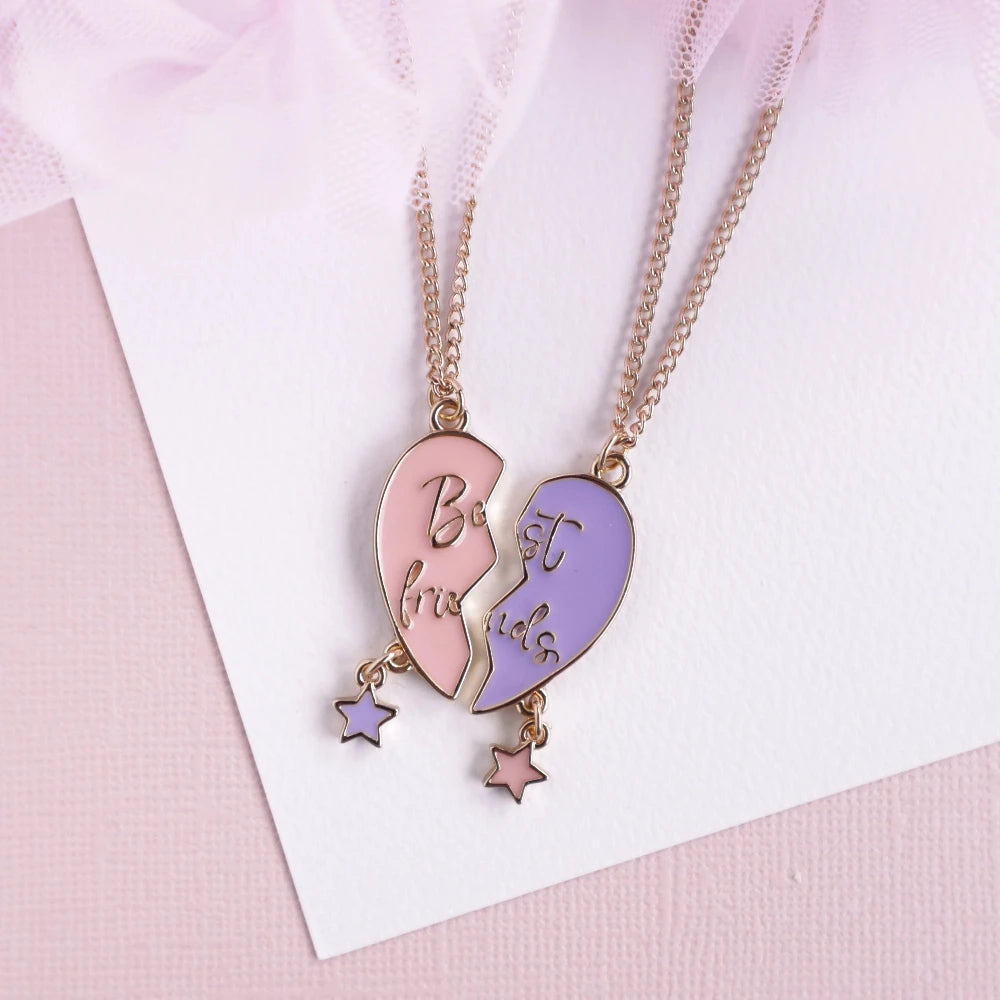LAUREN HINKLEY FORVER HEART BEST FRIENDS NECKLACE SET