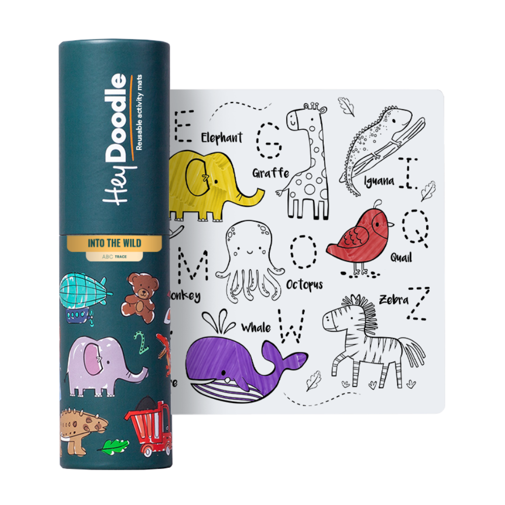 HEY DOODLE MINI MAT ABC INTO THE WILD