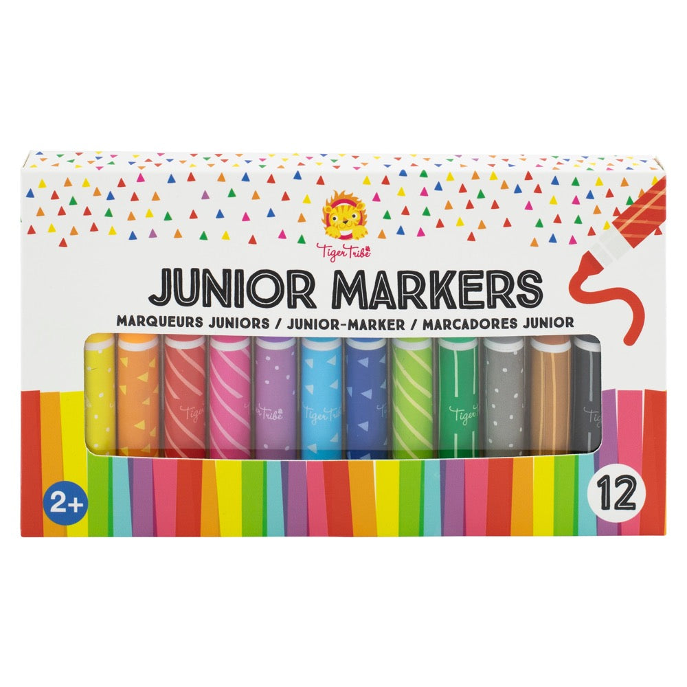 TIGER TRIBE JUNIOR MARKERS PACK 12