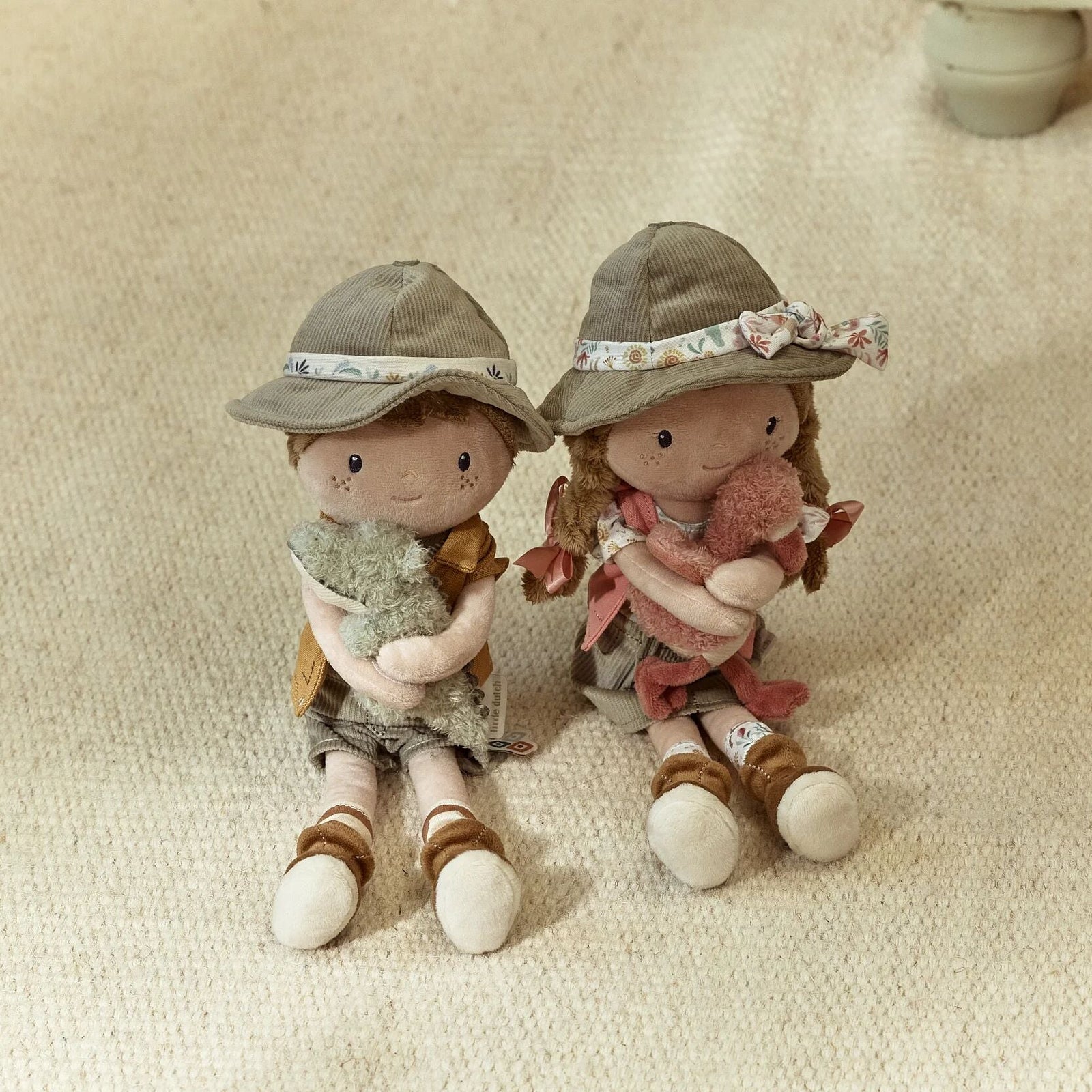 LITTLE DUTCH SAFARI FRIENDS RANGER JIM WITH CROCODILE CUDDLE DOLL