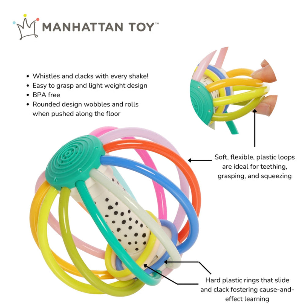 MANHATTAN TOY WHISTLEBALL COLORPOP