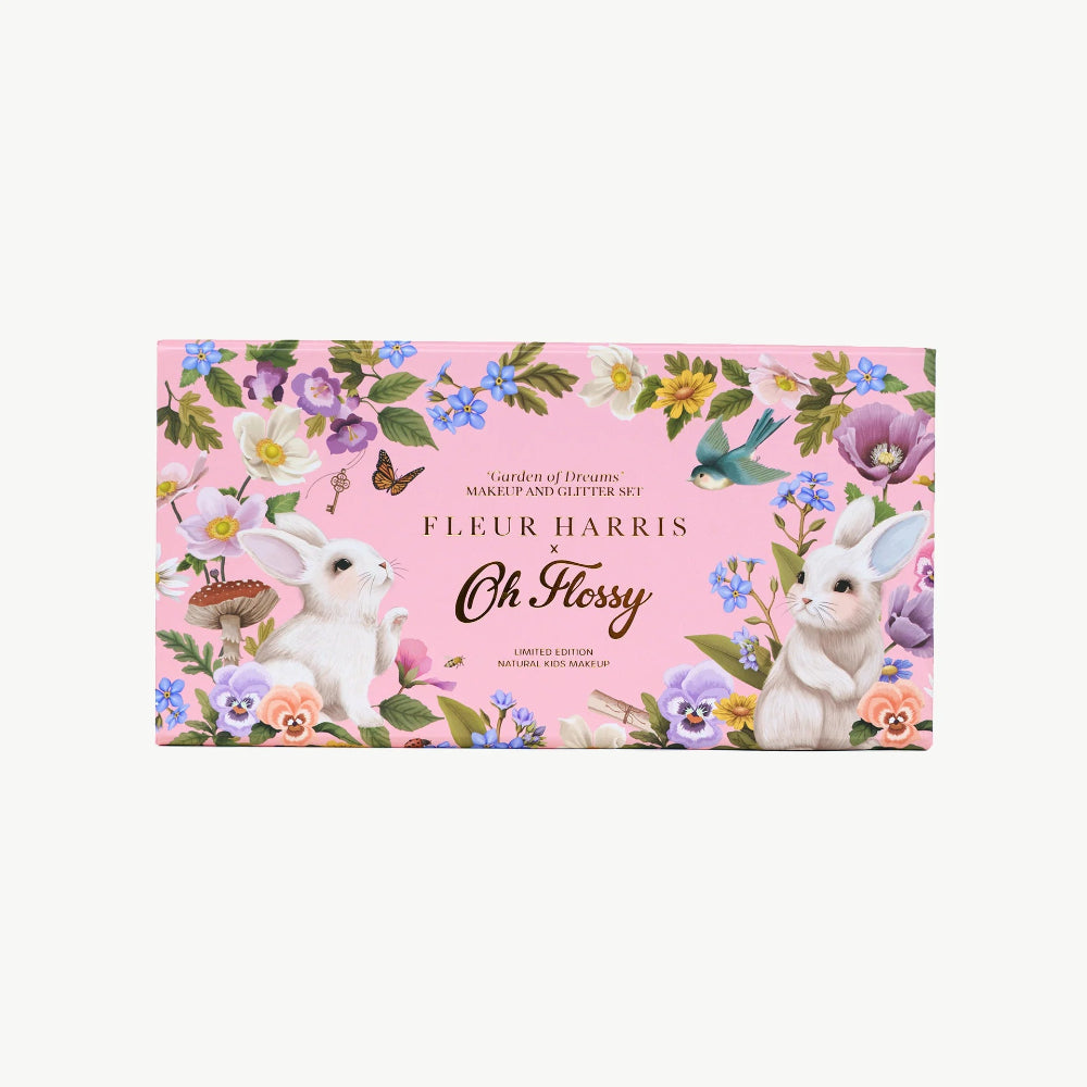 OH FLOSSY X FLEUR HARRIS GARDEN OF DREAMS COLLECTION DELUXE MAKE UP & GLITTER SET
