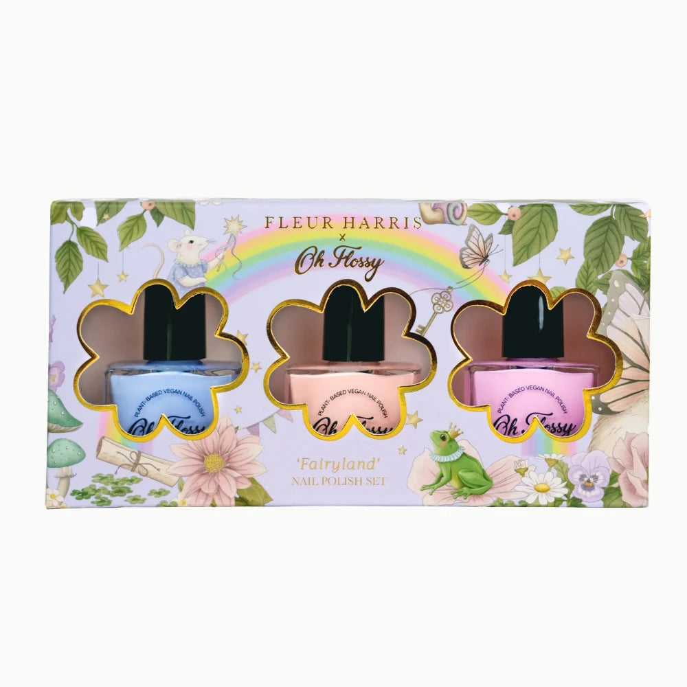 OH FLOSSY X FLEUR HARRIS NAIL POLISH SET FAIRYLAND