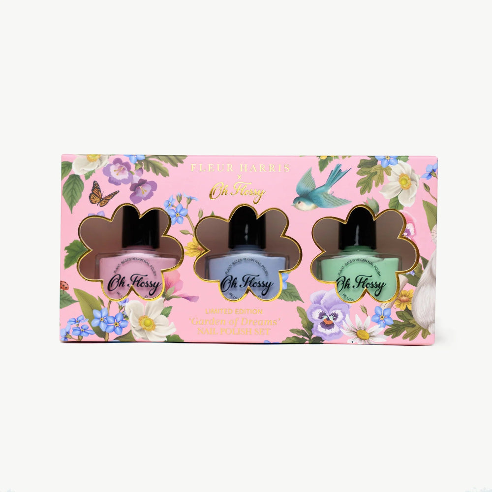 OH FLOSSY X FLEUR HARRIS GARDEN OF DREAMS COLLECTION NAIL POLISH SET