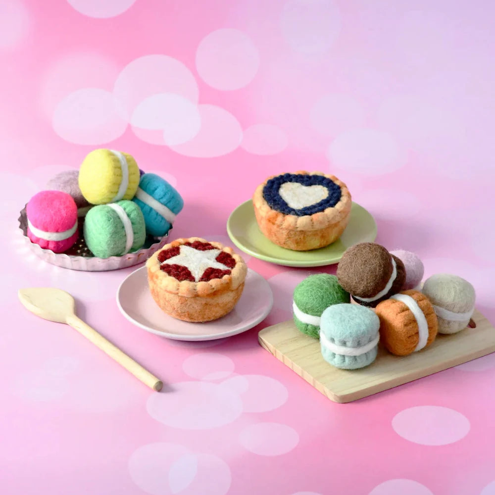 TARA TREASURES FELT BLUEBERRY TART