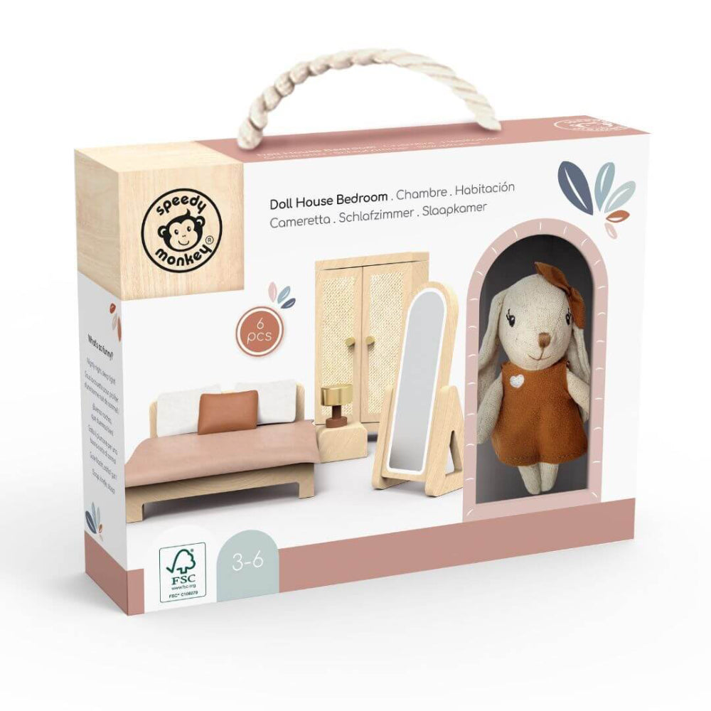 SPEEDY MONKEY DOLLS HOUSE BEDROOM