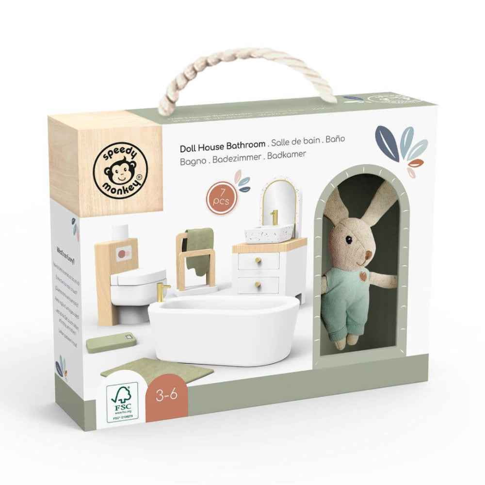SPEEDY MONKEY DOLLS HOUSE BATHROOM