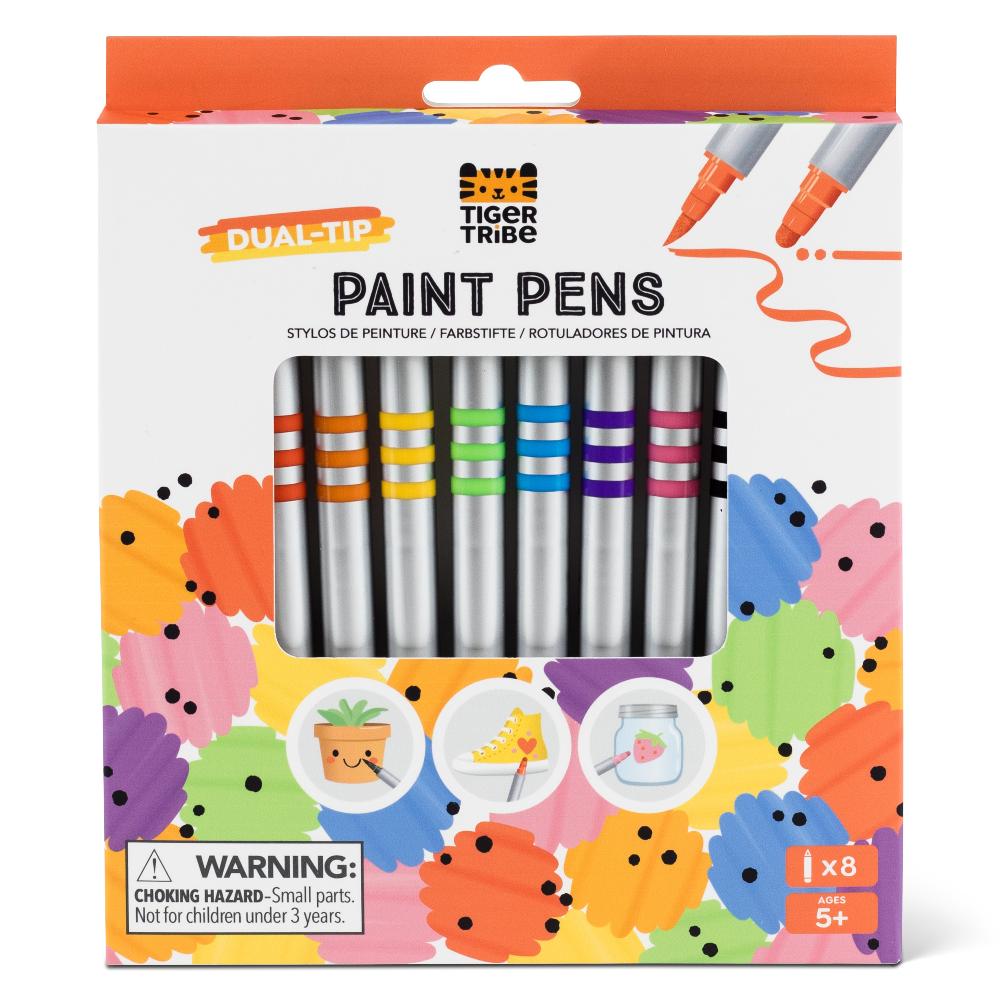 TIGER TRIBE DUAL TIP PAINT PENS 8 PACK