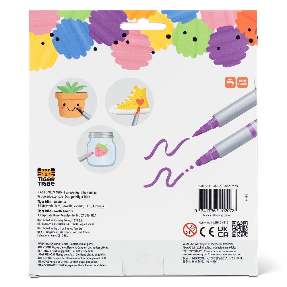TIGER TRIBE DUAL TIP PAINT PENS 8 PACK