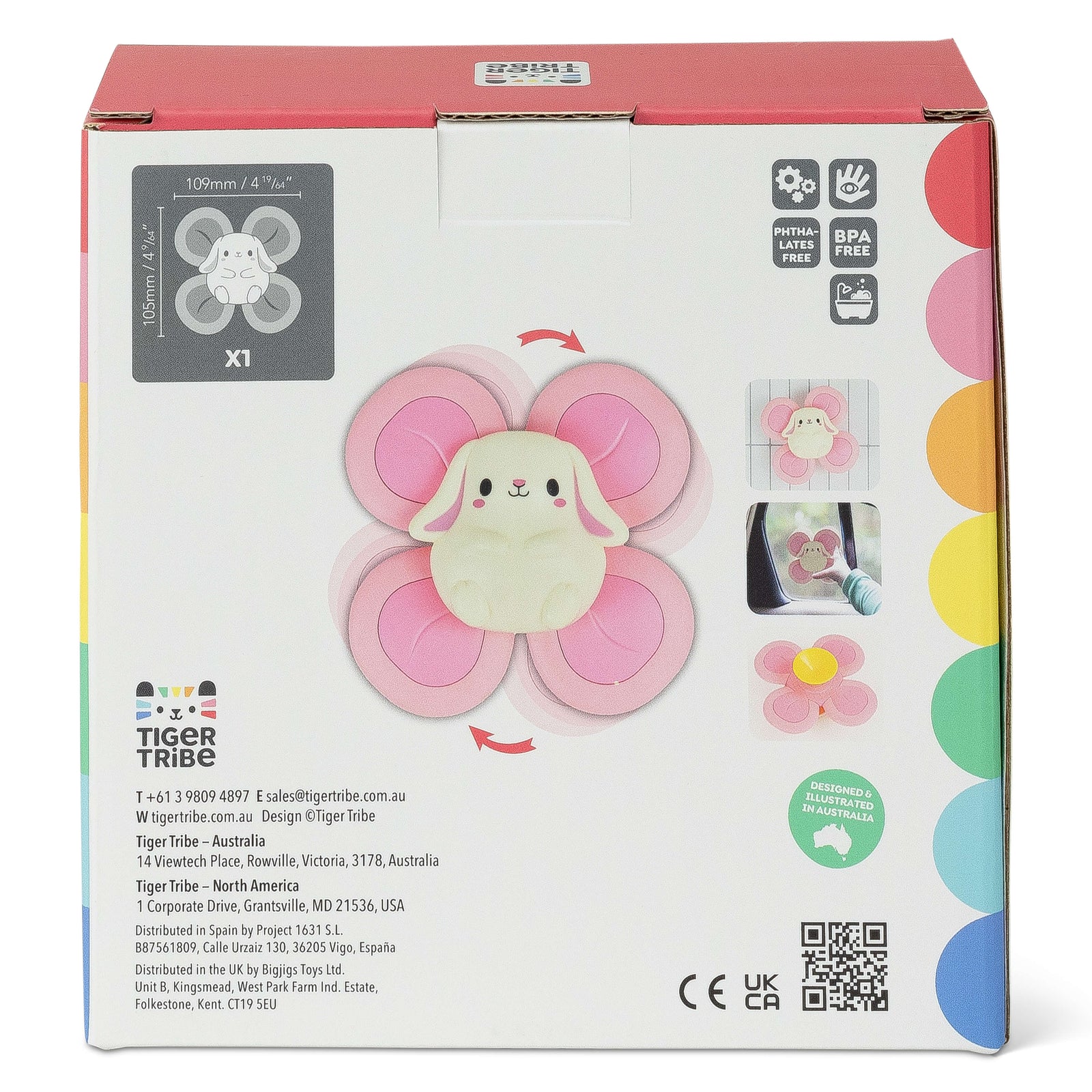 TIGER TRIBE SENSORY SPINNER BUNNY