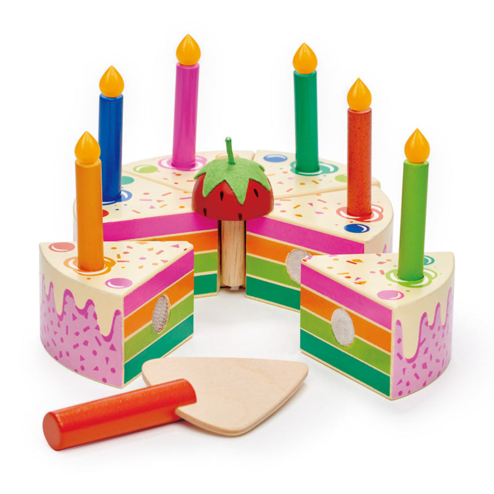 TENDER LEAF RAINBOW BIRTHDAY CAKE
