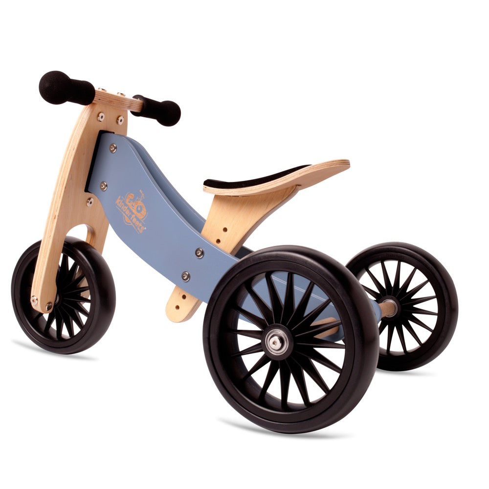 KINDERFEETS TINY TOT PLUS TRIKE 2 IN 1 SLATE BLUE