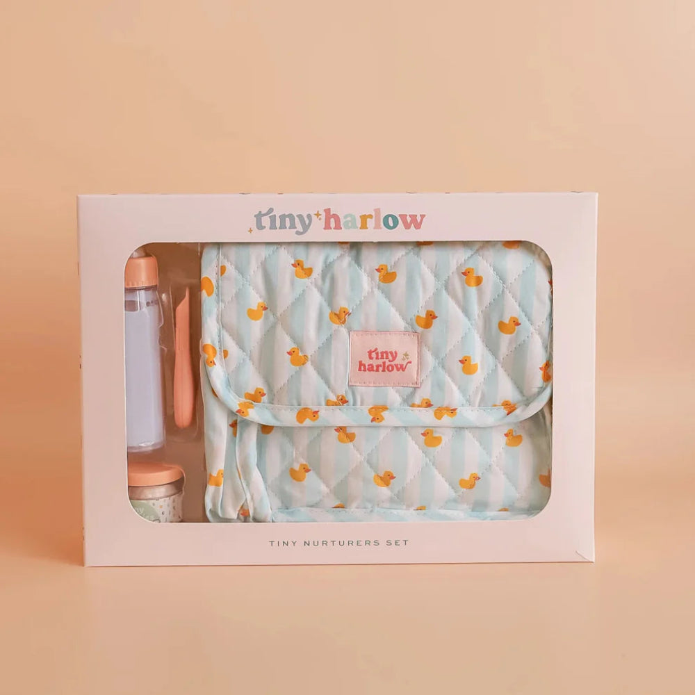 TINY HARLOW TINY NURTURERS SET BLUE DUCKY