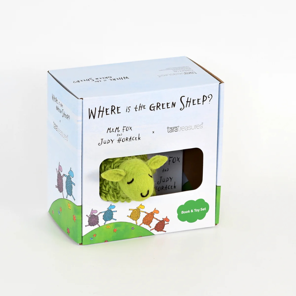 TARA TREASURES WHERE IS THE GREEN SHEEP LARGE SHEEP AND BOOK SET