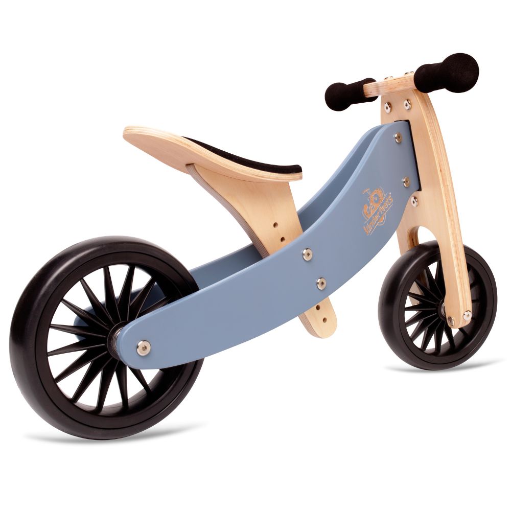 KINDERFEETS TINY TOT PLUS TRIKE 2 IN 1 SLATE BLUE