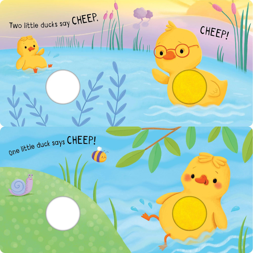 SQUEAKY PLUSH BOARD BOOK FIVE LITTLE DUCKS