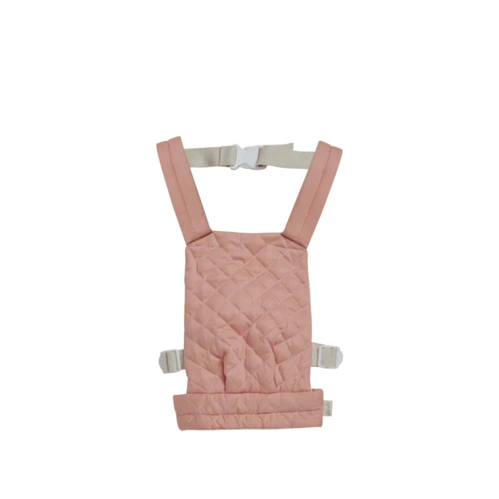 OLLIELLA DINKUM DOLL QUILTED CARRIER ROSE