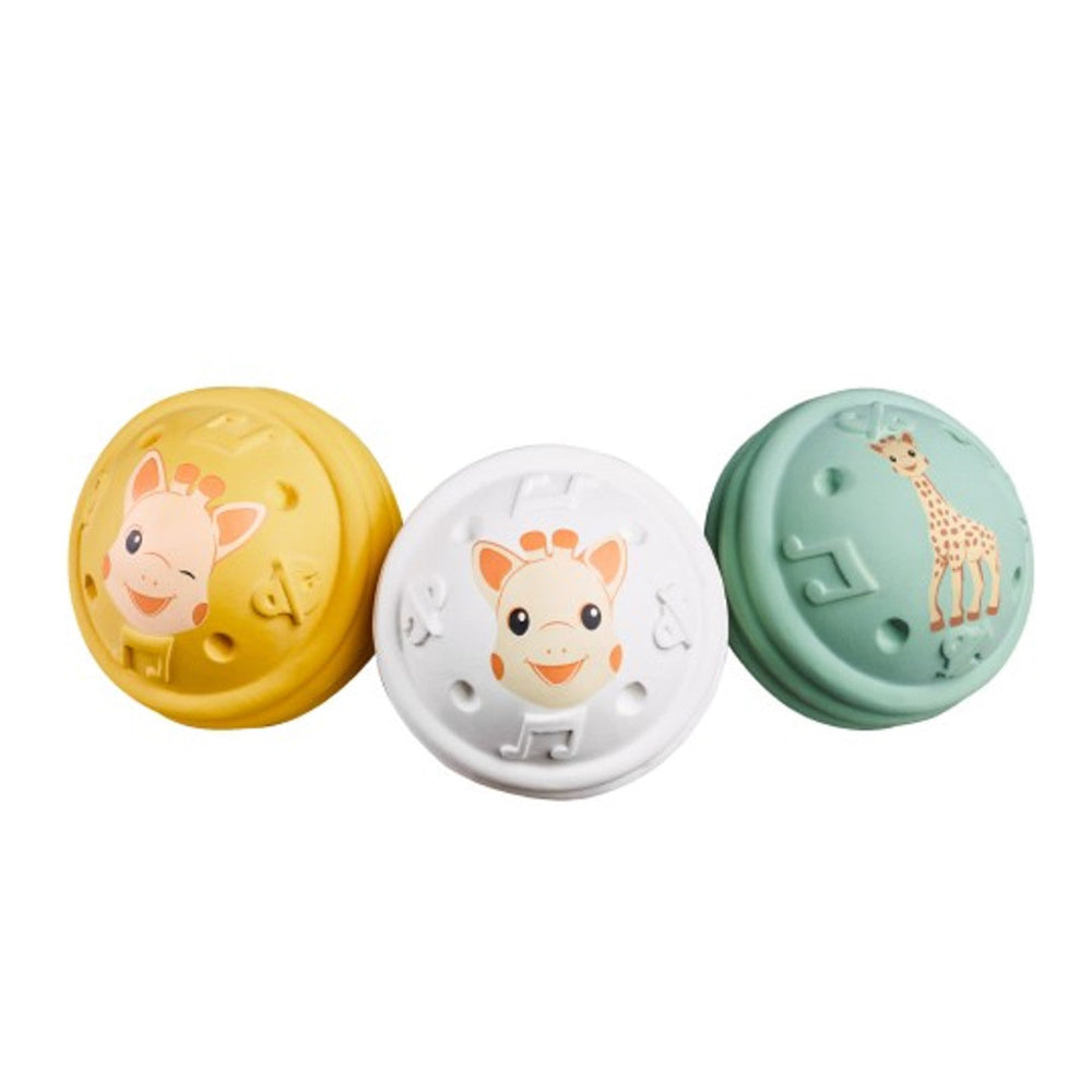 SOPHIE LA GIRAFE SOPHIE SENSORY MUSICAL BALLS 3PK