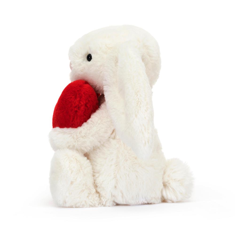 JELLYCAT BASHFUL RED LOVE HEART BUNNY SMALL