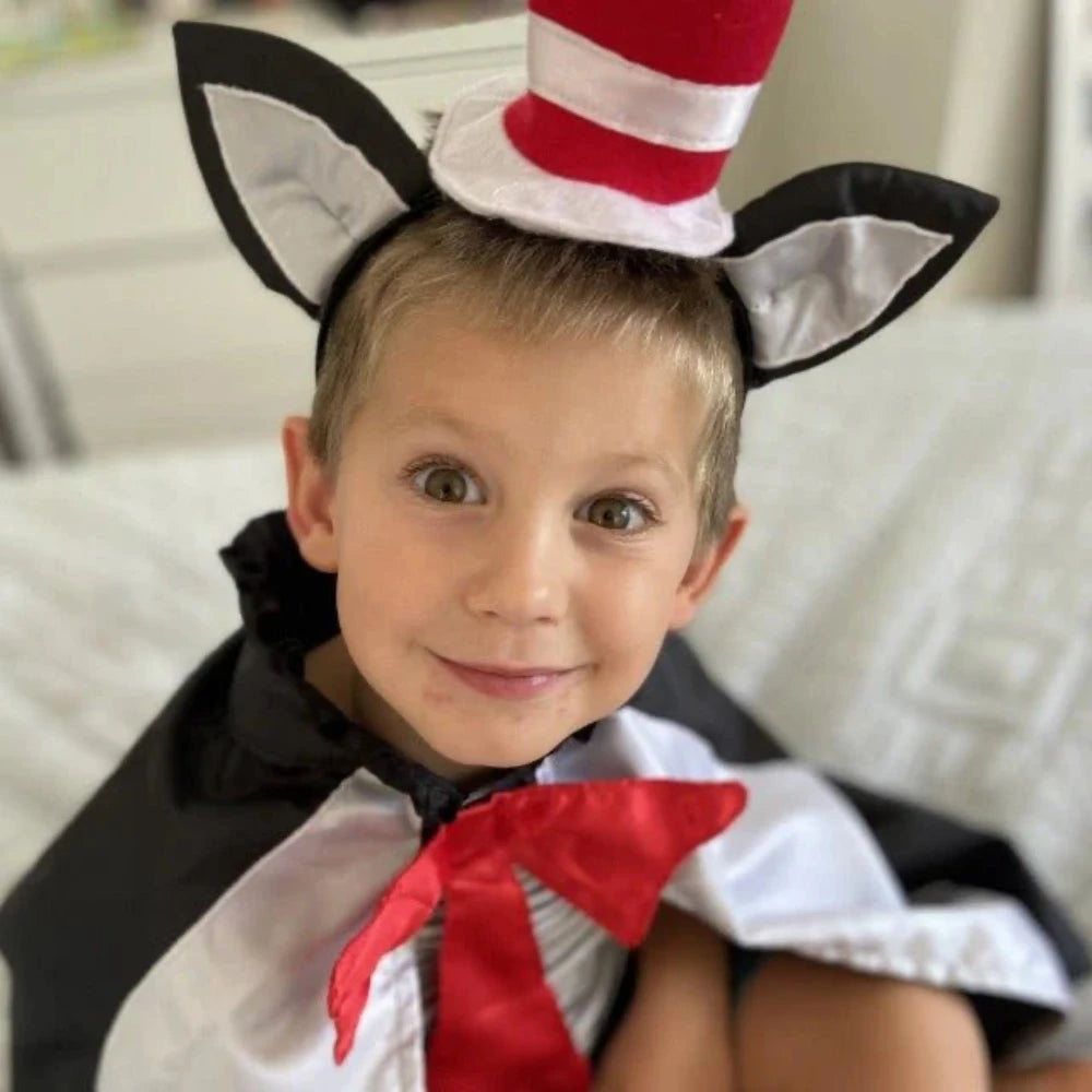 FAIRY GIRLS CAT IN THE HAT CAPE