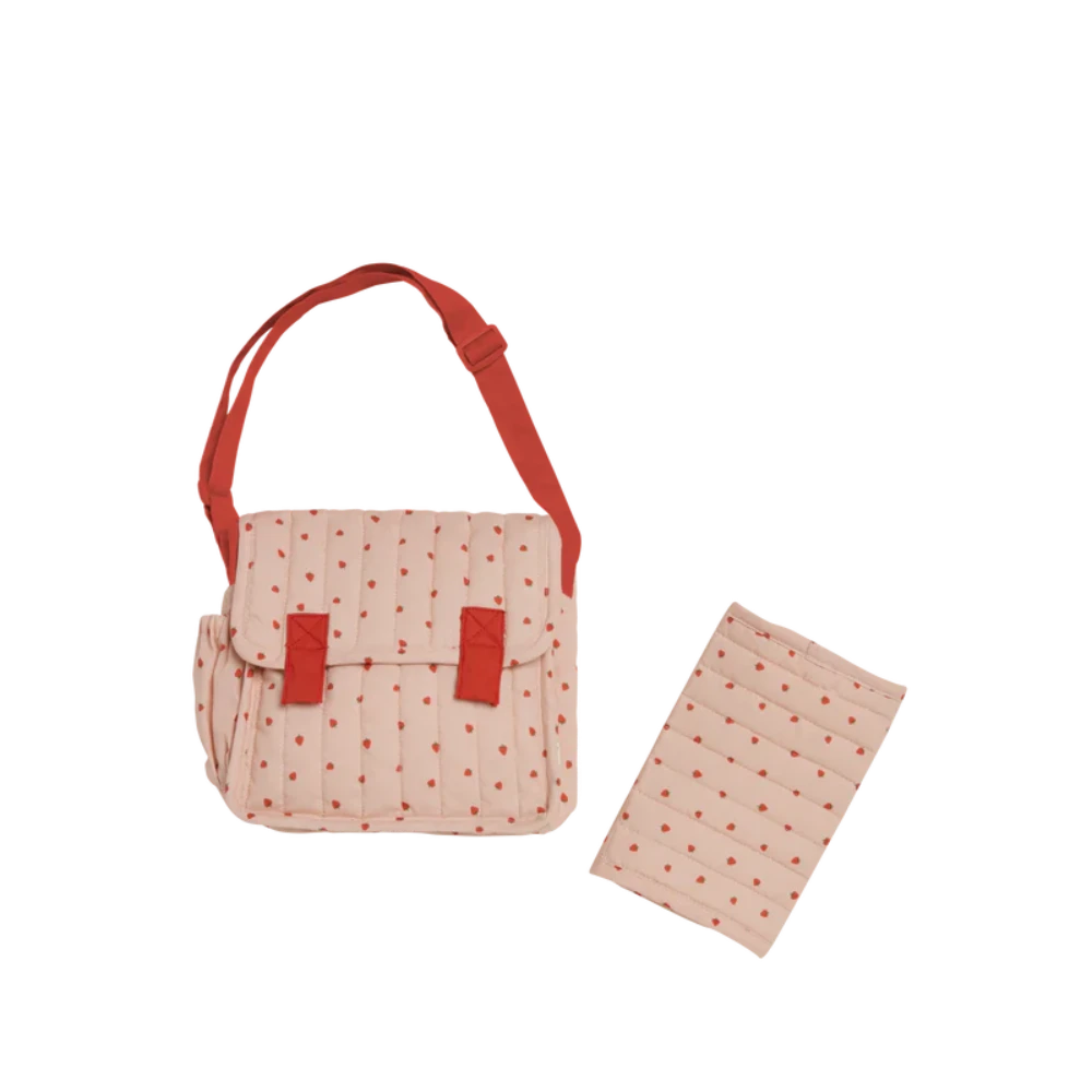 OLLIELLLA CARRIE CONVERTIBLE CHANGING BAG STRAWBERRY