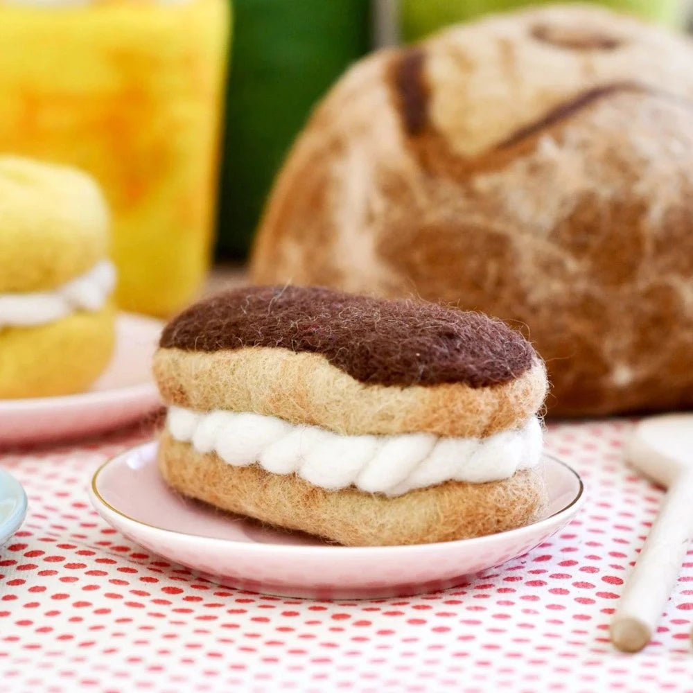 TARA TREASURES FELT CHOCOLATE ECLAIR