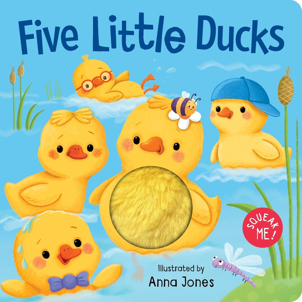 SQUEAKY PLUSH BOARD BOOK FIVE LITTLE DUCKS