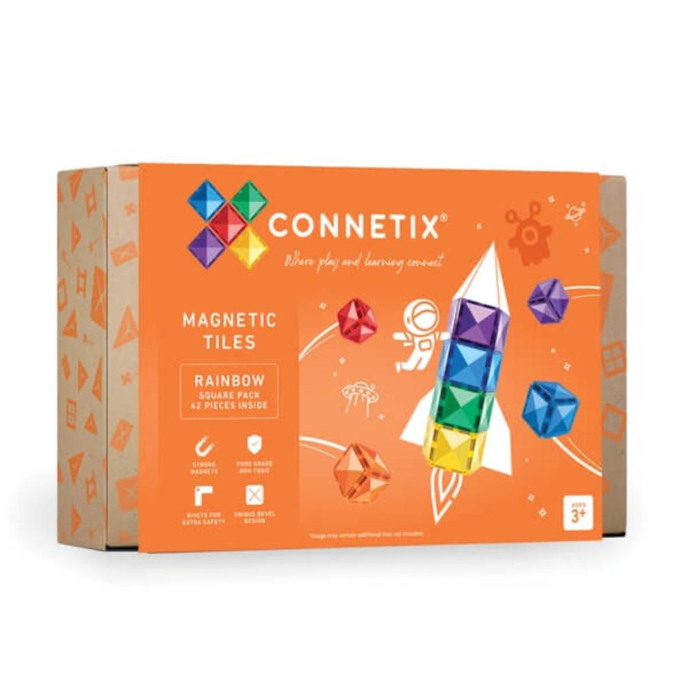 CONNETIX RAINBOW 42 PIECE SQUARE PACK