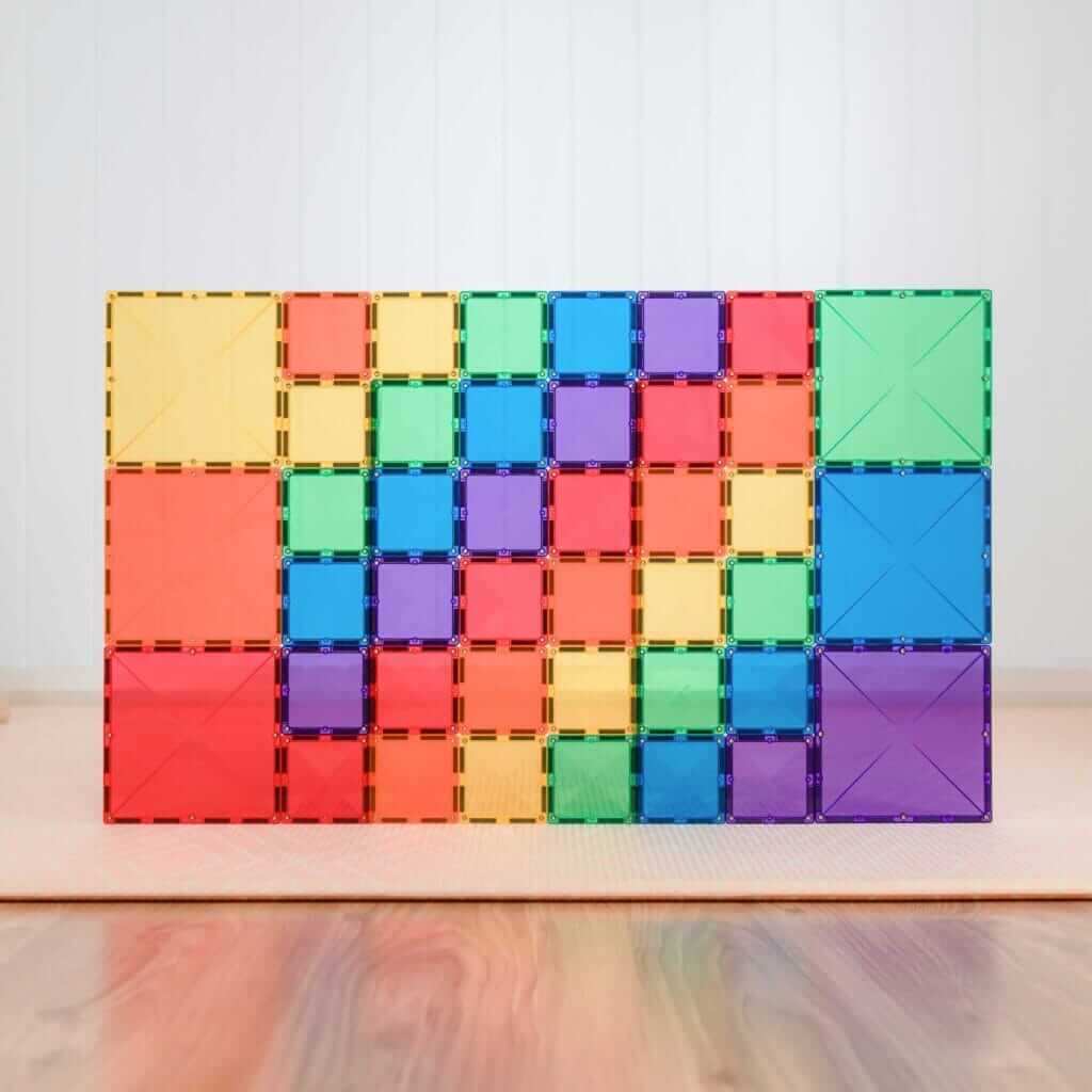 CONNETIX RAINBOW 42 PIECE SQUARE PACK