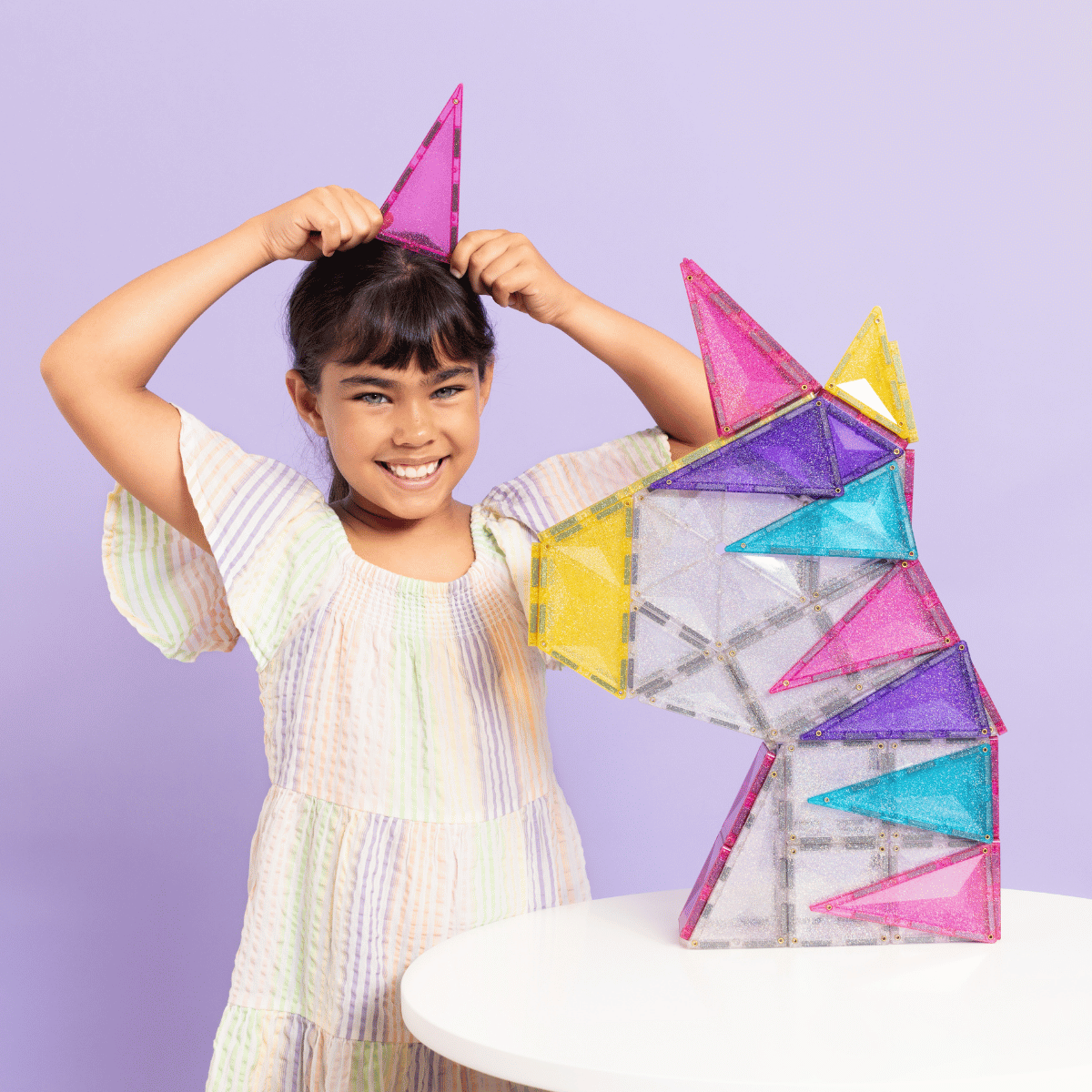 CONNETIX 56 PIECE GLITTER UNICORN PACK