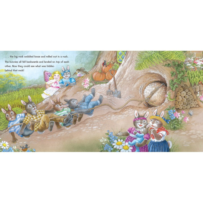 SHIRLEY BARBER LITTLE BUNNY AND THE JEWELS IN THE CELLAR BOARD BOOK