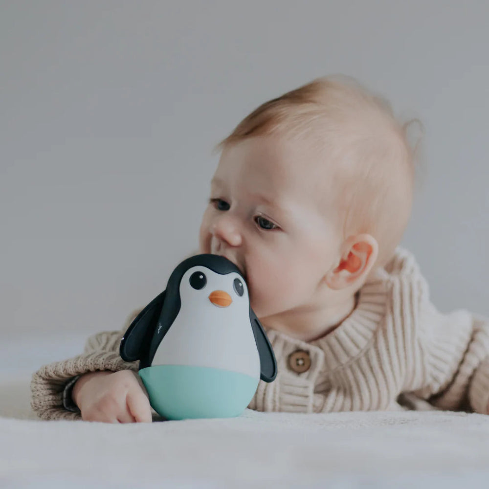 JELLYSTONE DESIGNS SILICONE PENGUIN WOBBLE MINT