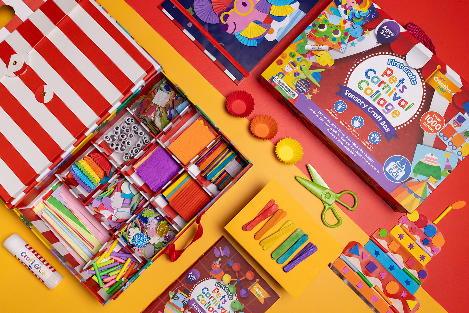 MY CREATIVE BOX PETS CARNIVAL COLLAGE SENSORY CRAFT BOX