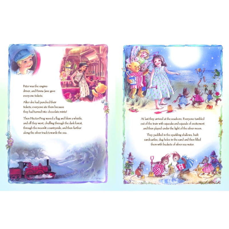 TEDDY AND FRIENDS THE MOONLIGHT TRAIN RIDE HARDBACK