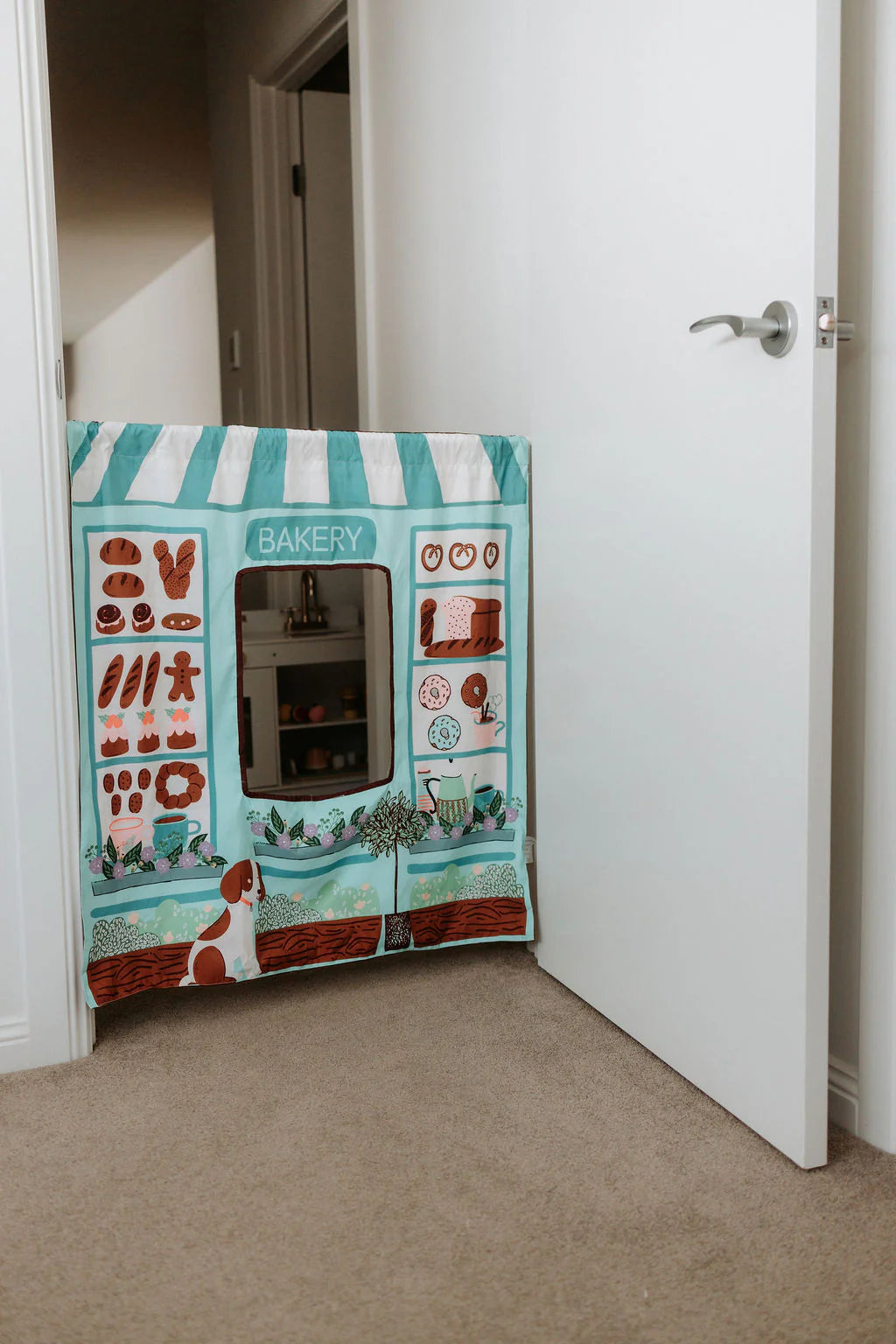 THE COZY CUBE PLAY PANELS REVERSIBLE CAFE AND BAKERY