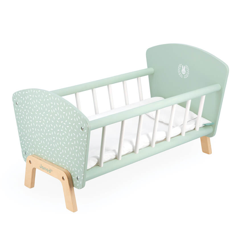 JANOD WOODEN DOLLS BED