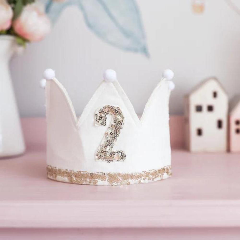 2ND BIRTHDAY CROWN IVORY