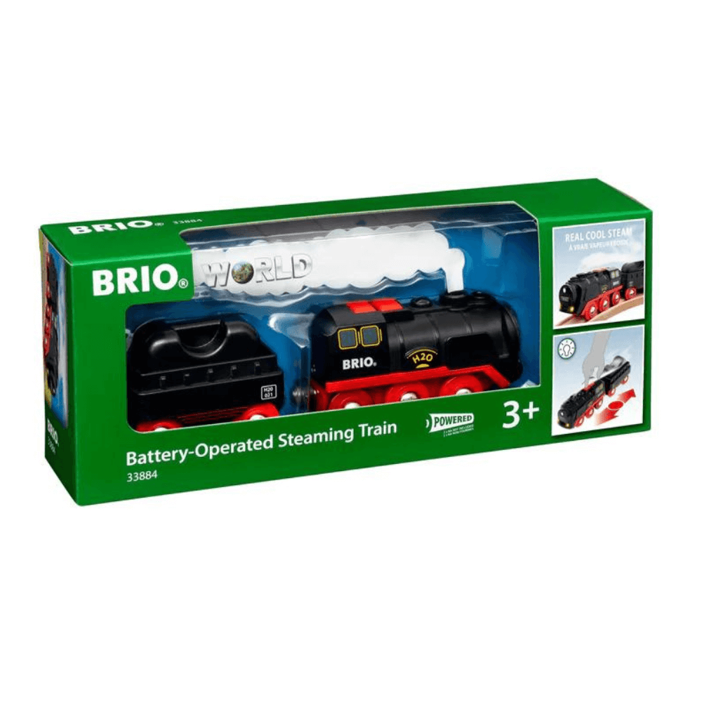 BRIO BATTERY OPERATED STEAMING TRAIN